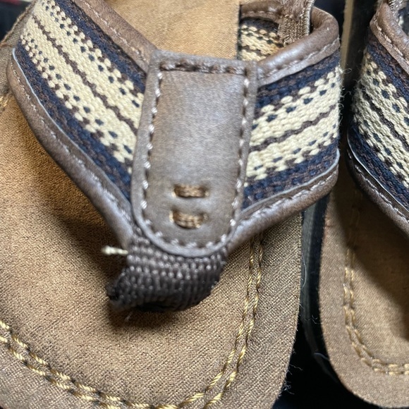 Wonder Nation Beach Canvas Flip Flops (Toddler Boys) Size 9-10 - Picture 9 of 9